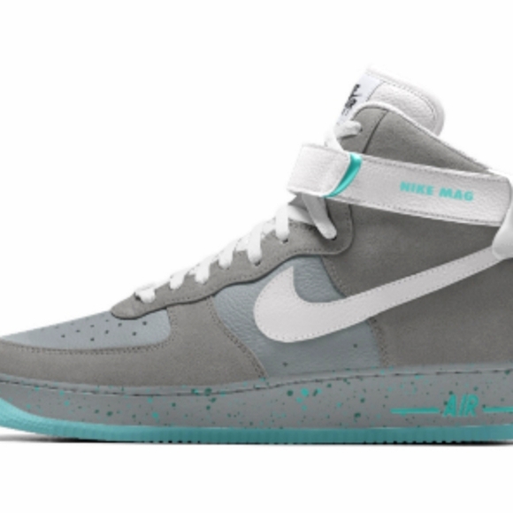 Exclusive Nike 1 of 1 Air Force 1 High NIKE MAG "Marty Mcfly" - Picture 5 of 11